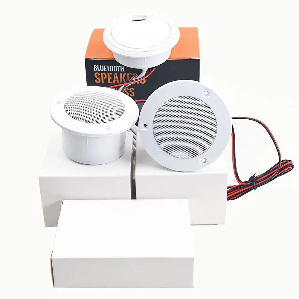 Invisible Smart Bluetooth Stereo Speaker, Multi-function Embedded Audio wireless Charger For Home Hotel Commercial Use