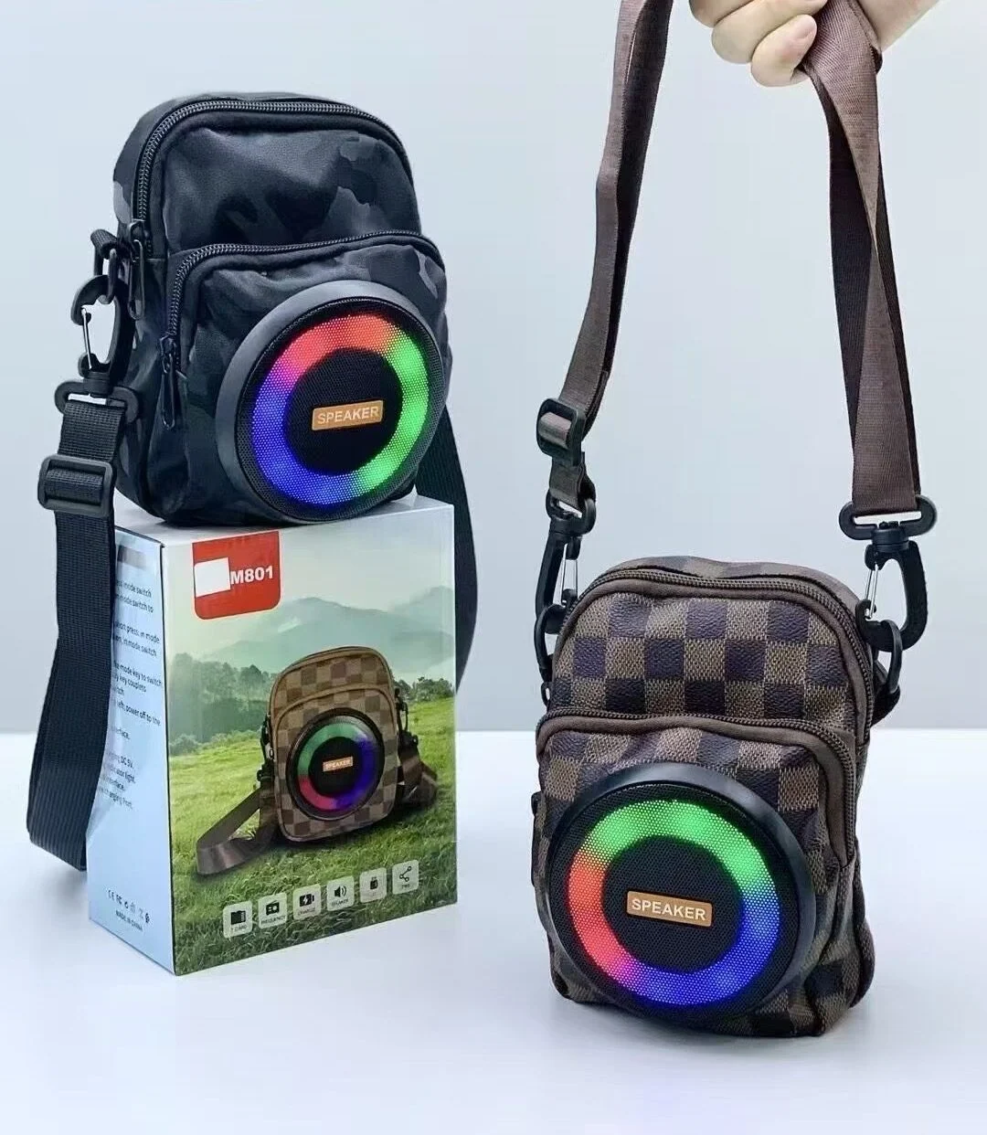 Backpack Bluetooth Speaker with RGB Colorful Lights