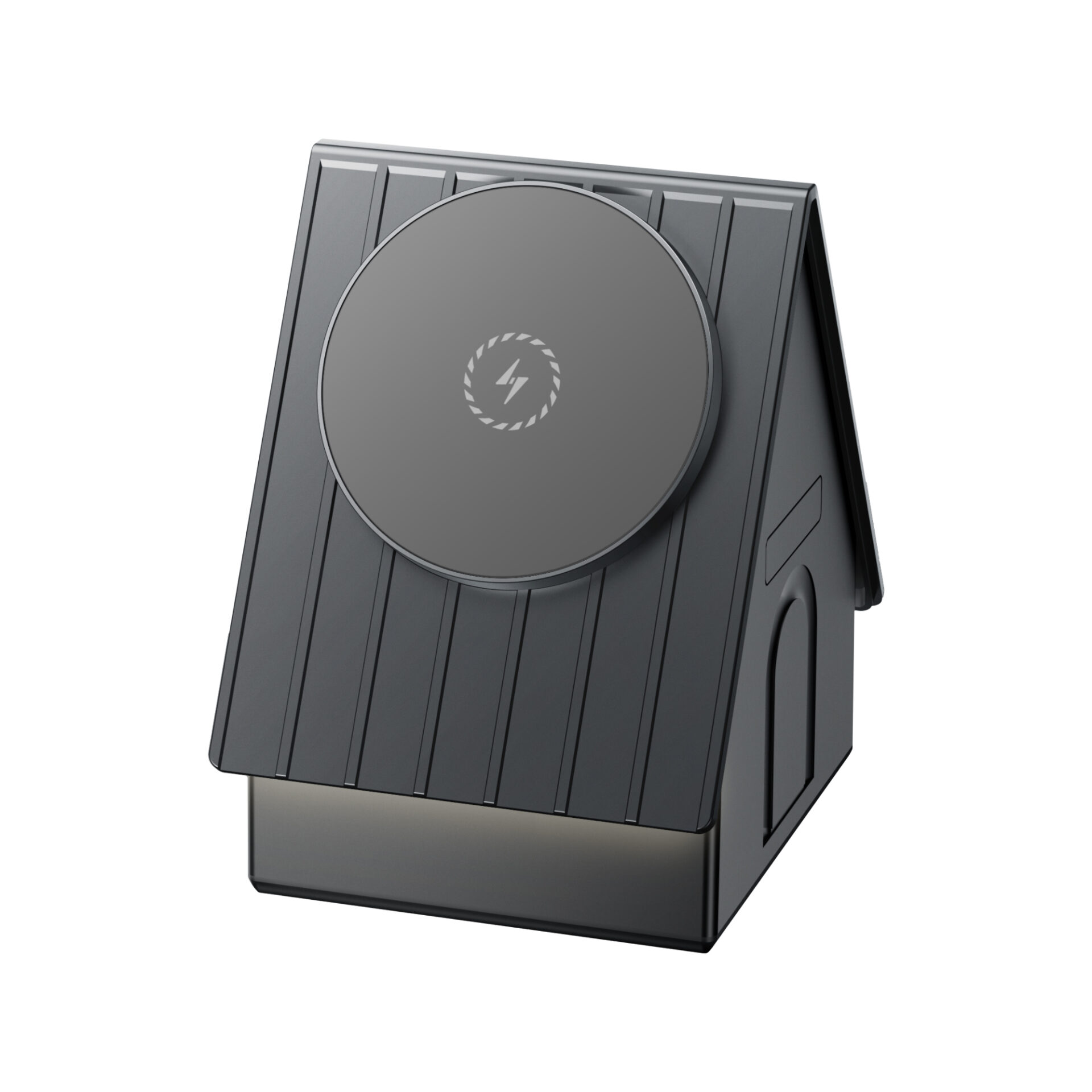 Touch‑Operated 3‑in‑1 Magnetic Wireless Charging Station | 15W Fast Charge Small House Charger Stand With Warm Night Light for Phone, Watch & Earbuds