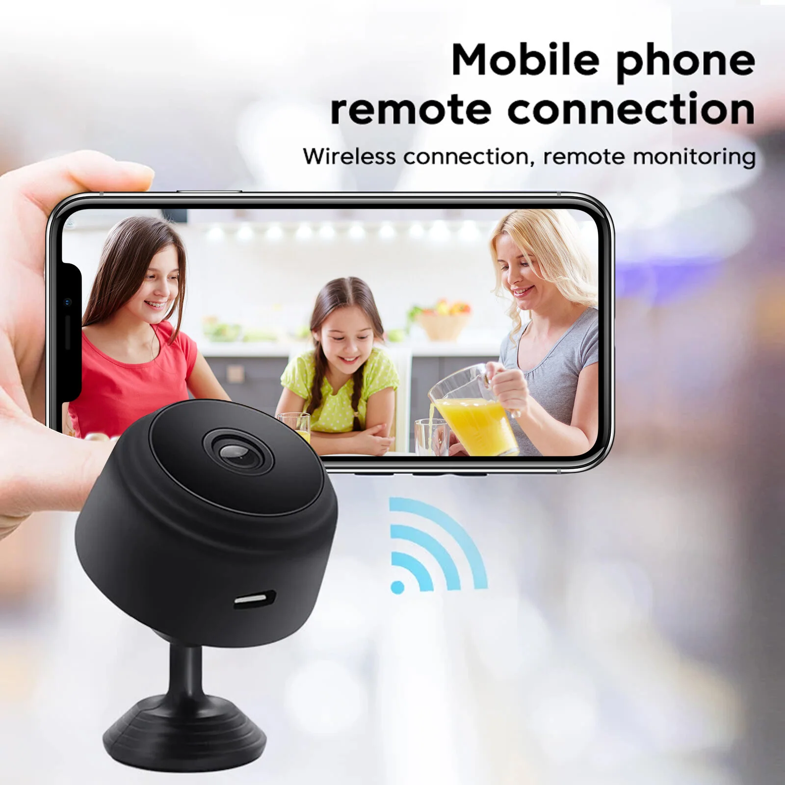 Magnetic Hidden Mini WiFi Camera 1080P HD Night Vision Wireless Small Surveillance Cam Remote View Home Security Nanny Cam Support TF Card