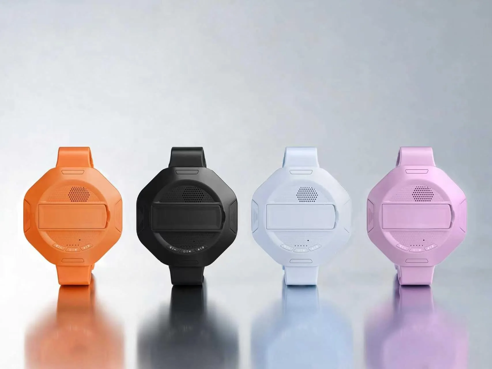 360° Rotating Tablet Stand with Built‑in Bluetooth Speaker