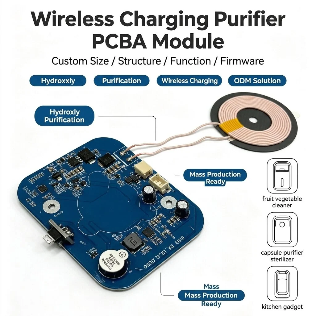 Complete Circuit Solution Wireless Charging PCBA Board For New Product Prototyping