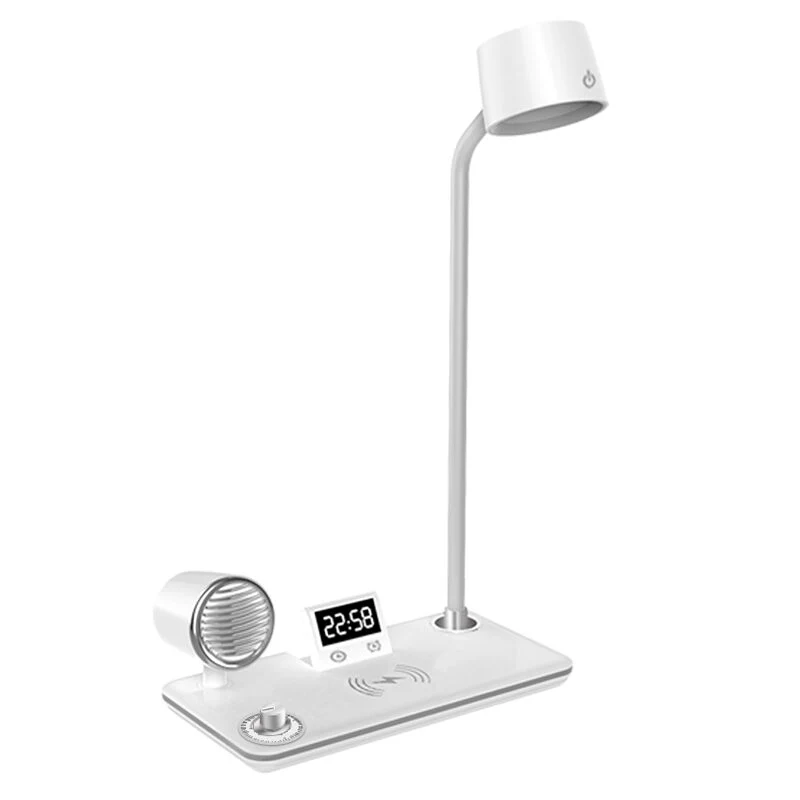 Multifunctional Bedside LED Lamp with 15W Wireless Charging for Home Bedroom Decoration Gift