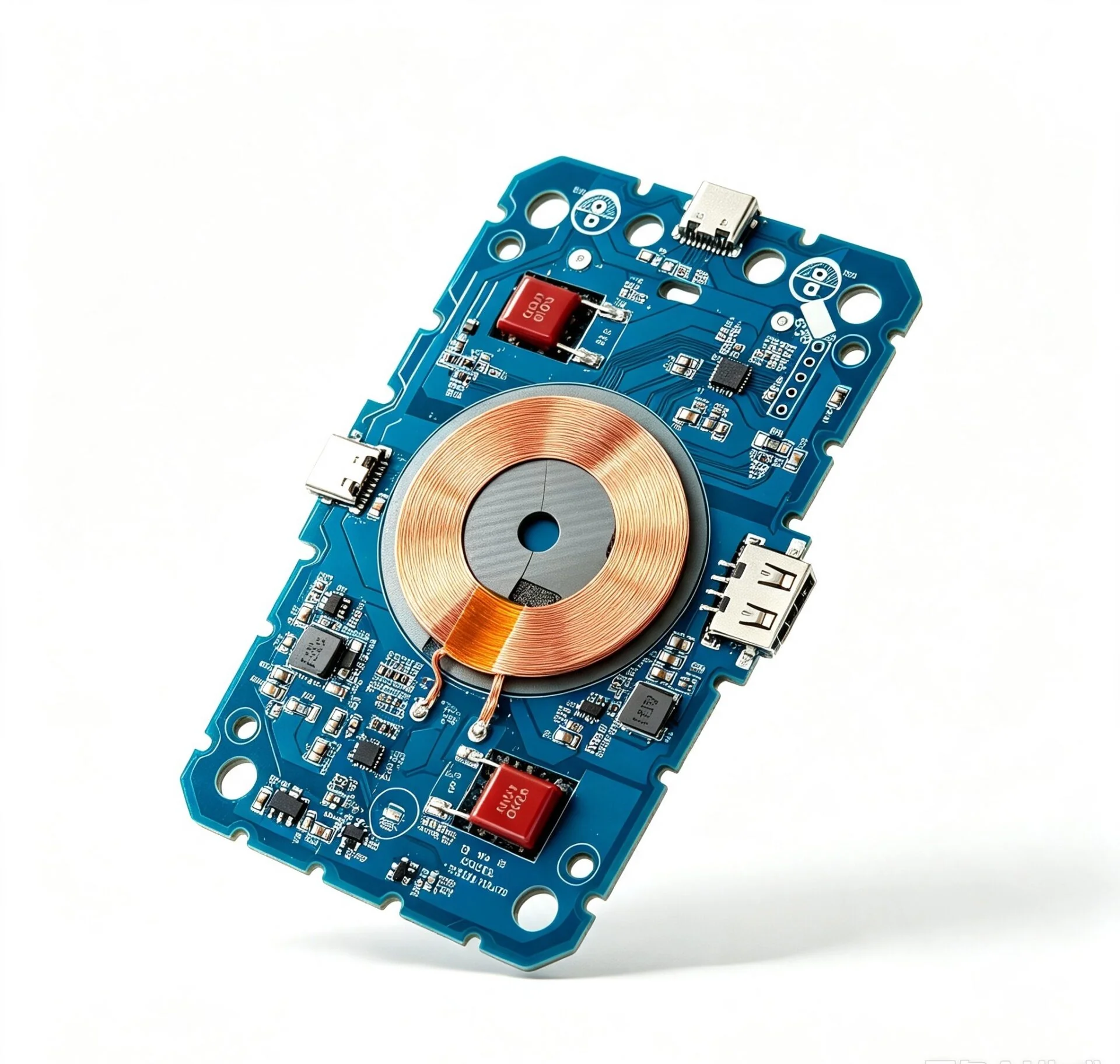 Ultra-thin 1.0mm QI2 Wireless Charging PCBA Module Custom Embedded Charger PCB Board