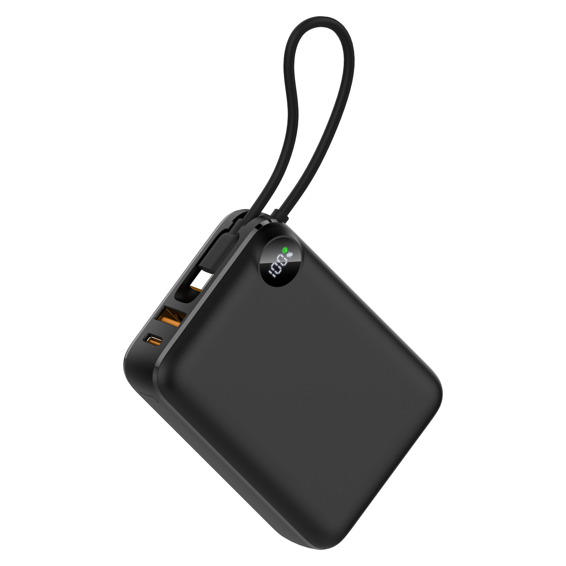20000mAh Mini Power Bank Built‑in Type‑C Cable 22.5W PD Fast Charger
