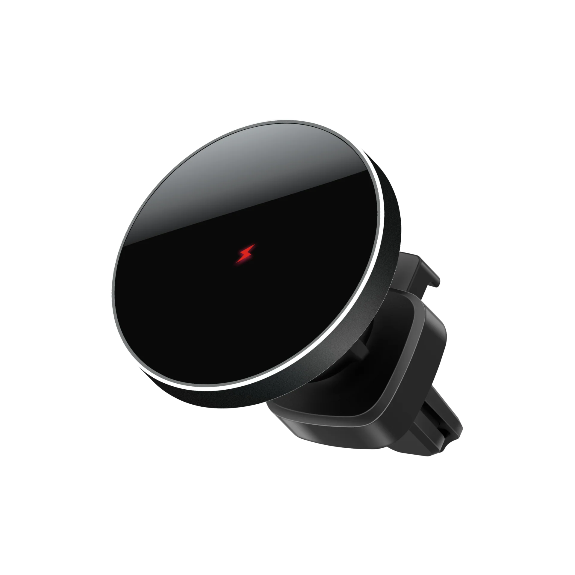 Magnetic Air Vent Car Wireless Charger Mount with LED Power Indicator, 15W Fast Charging Auto Phone Holder