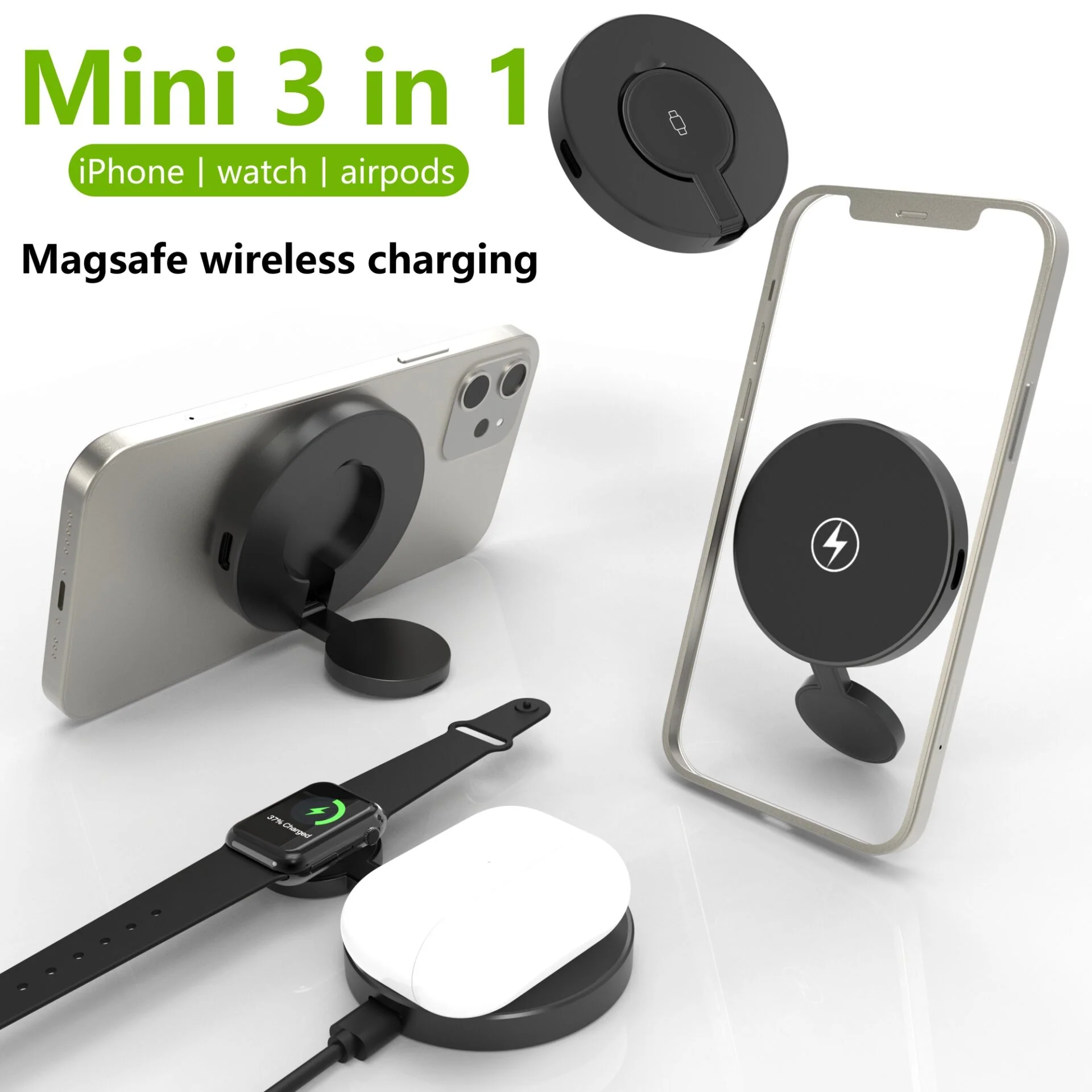 Custom Qi2 Magnetic Wireless Charger Stand | Certified Project Charging Solution