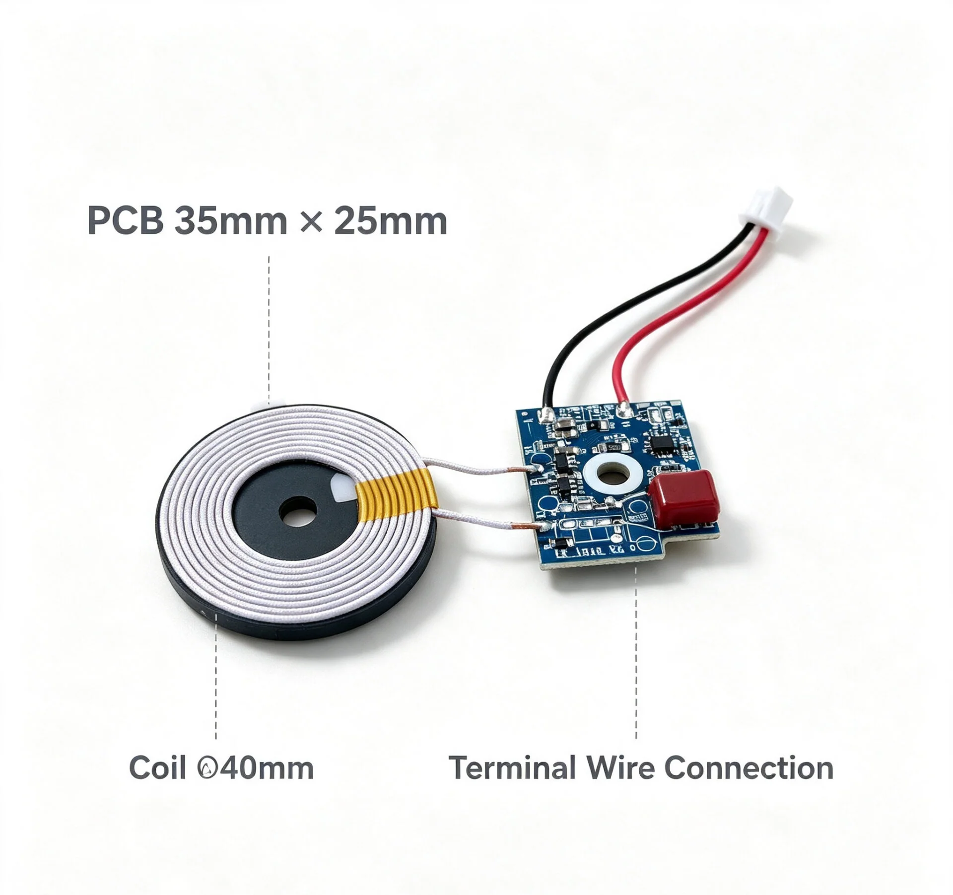 Custom QI Wireless Charging Transmitter Module | 5W to 25W Output, 5V/9V/12V Input