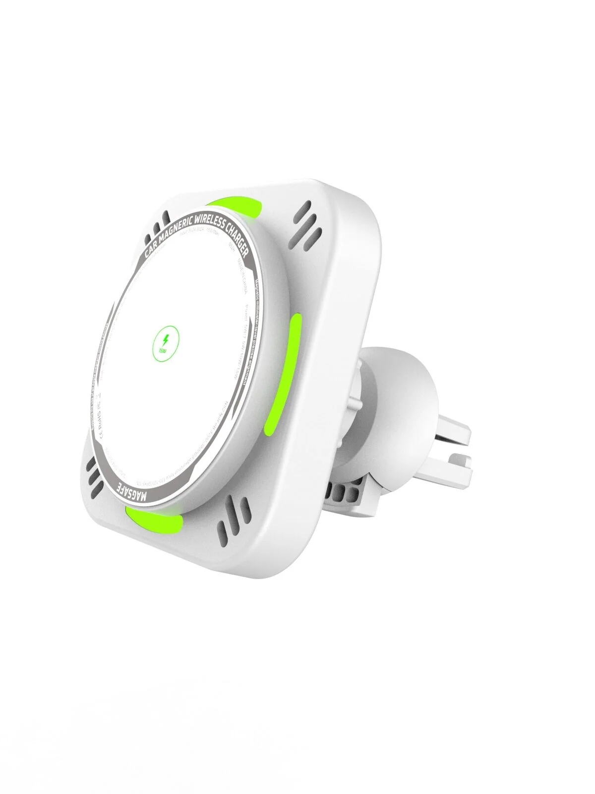 OEM Magnetic Wireless Car Charger Mount | 15W Qi Car Charger Factory