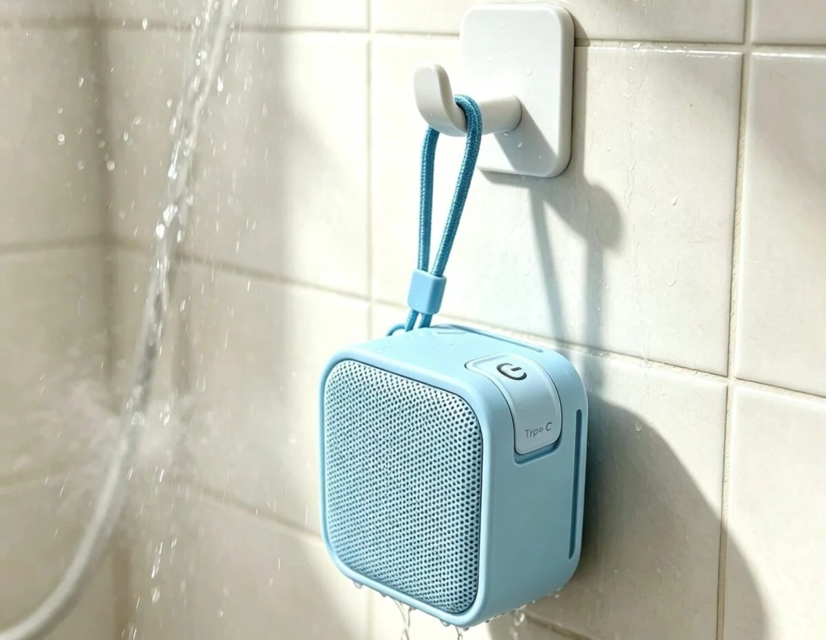 Exclusive Magnetic Bluetooth Speaker IP65 Waterproof | TWS, Phone Stand, White Noise, 8-10H Playback, Patented