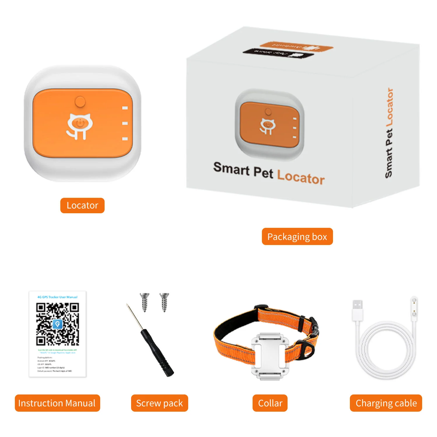Long Standby Magnetic Charging Pet GPS Tracking Device